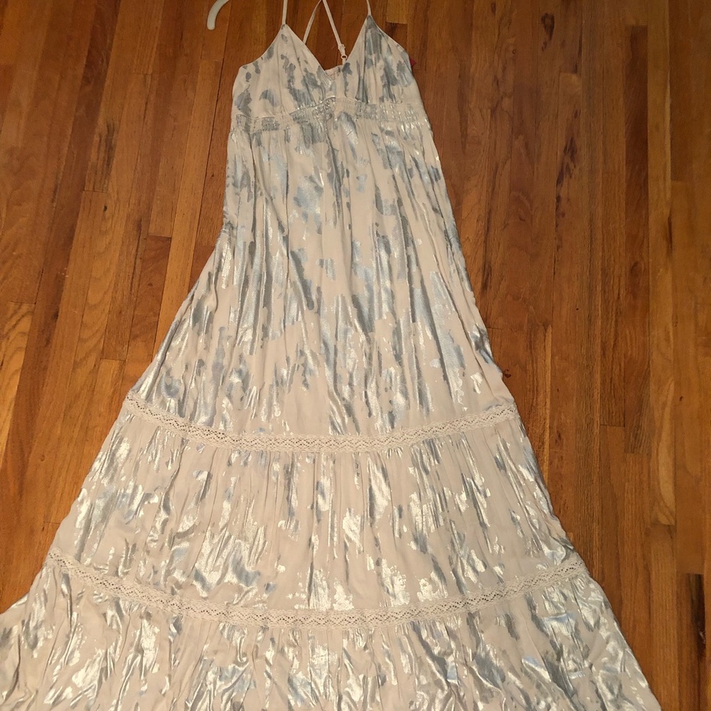 Metallic maxi dress!